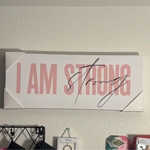 Inspirational I AM STRONG  Wall Art